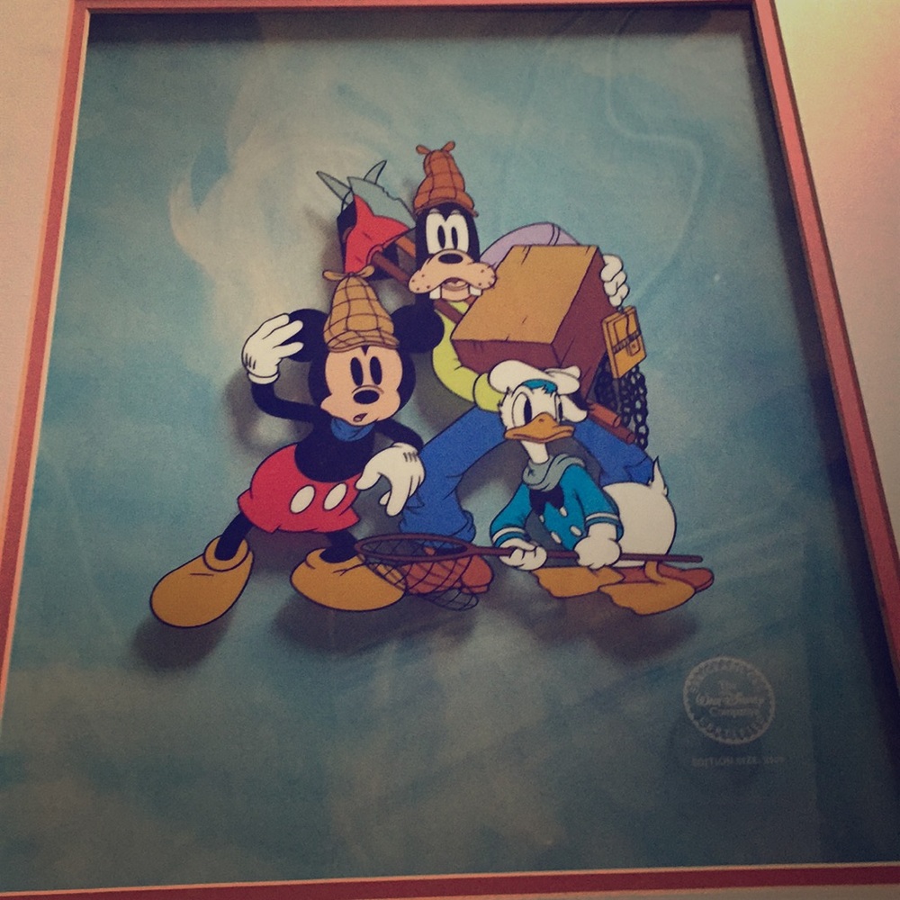 Serigraph cel! 2,500 made. This survived the fire.